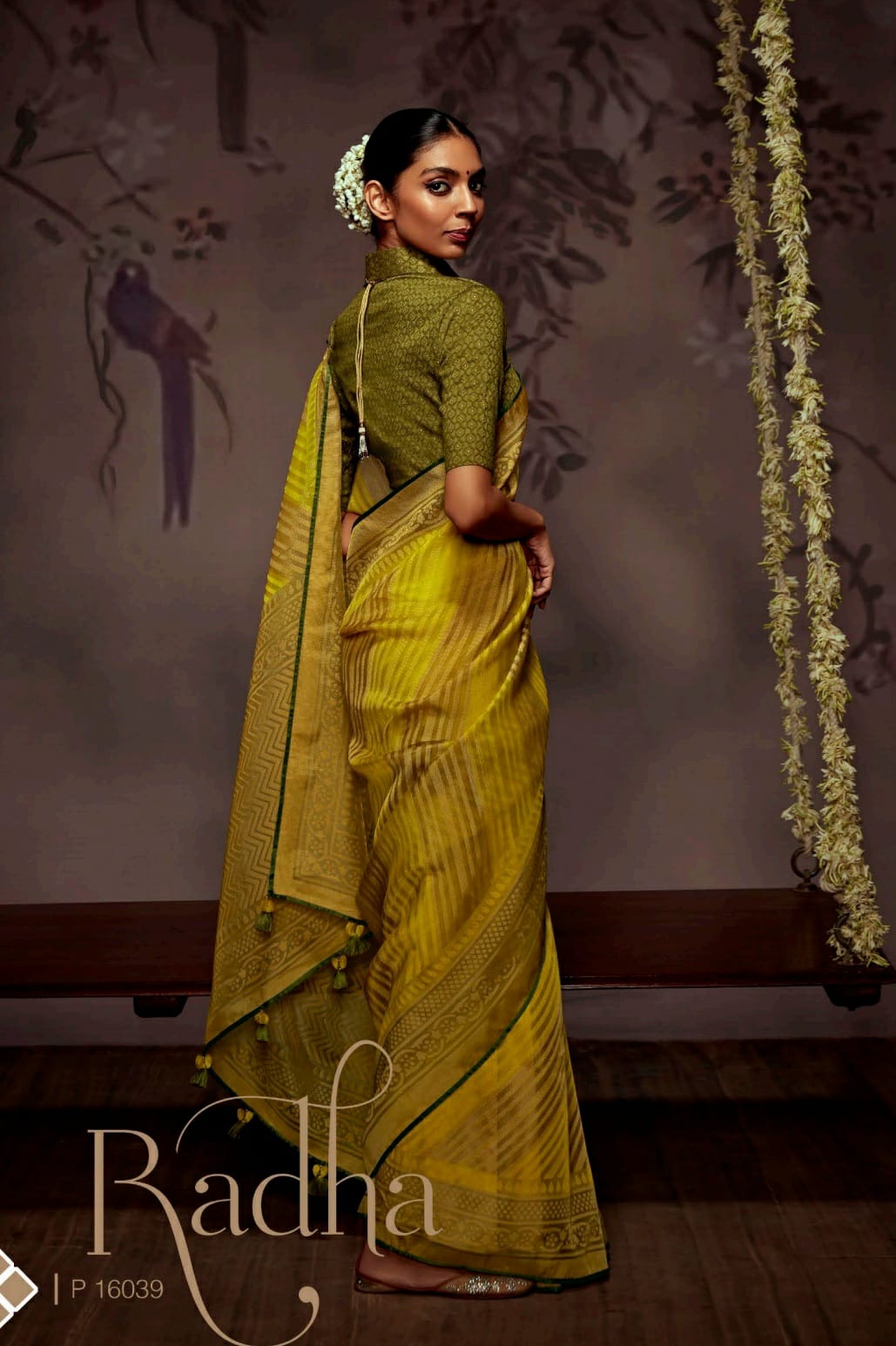 Kimora Radha Soft Brasso With Organza Saree Anant Tex Exports Private Limited