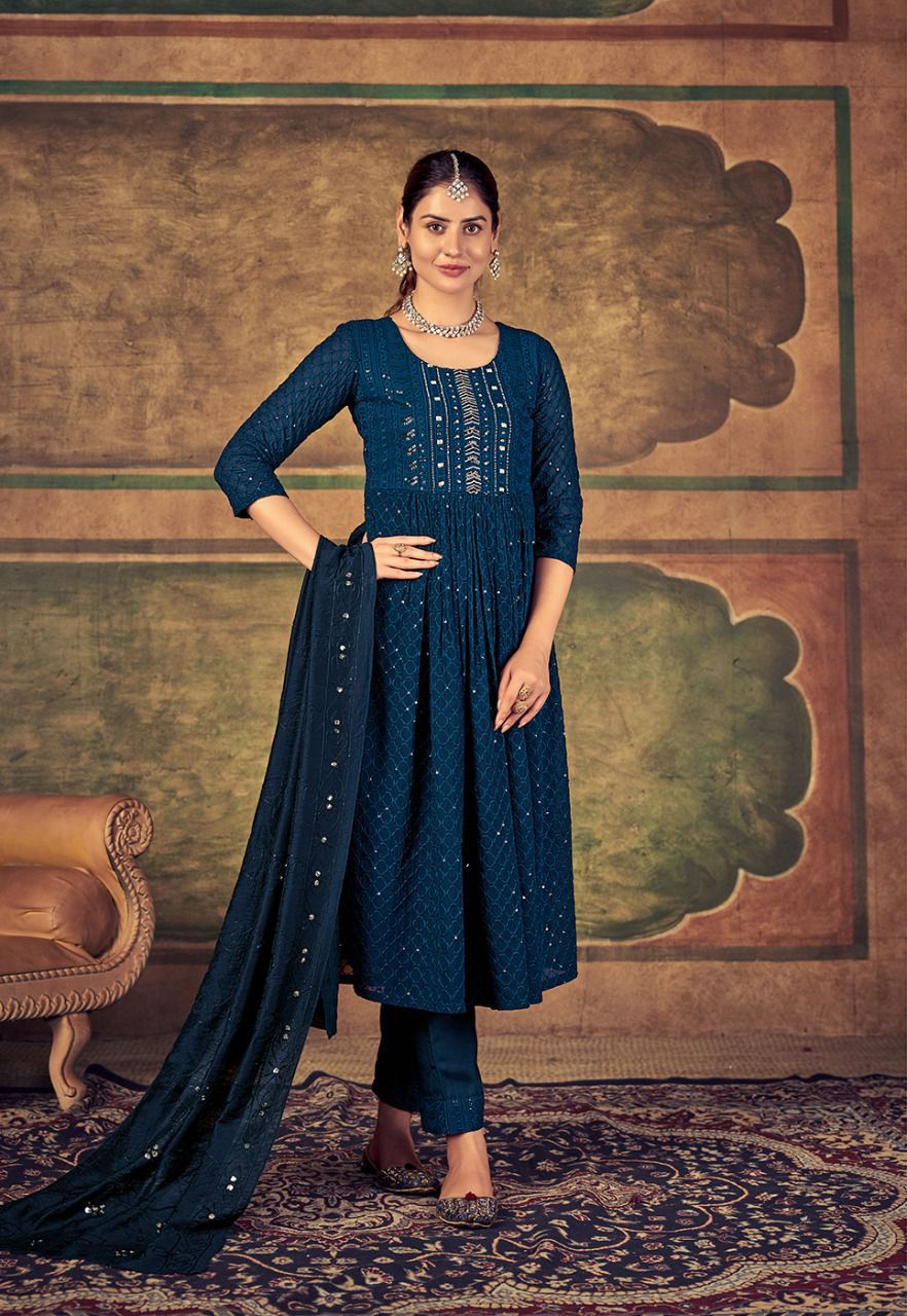 NYRA HEER CUT COLLECTION KURTI WITH DUPATTA Anant Tex Exports Private Limited