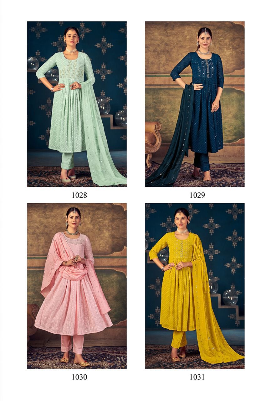 NYRA HEER CUT COLLECTION KURTI WITH DUPATTA Anant Tex Exports Private Limited