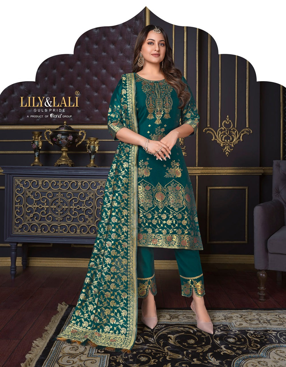 Lily And Lali Silk Kari 2 Exclusive Wear Kurti Pant With Dupatta Collection Anant Tex Exports Private Limited