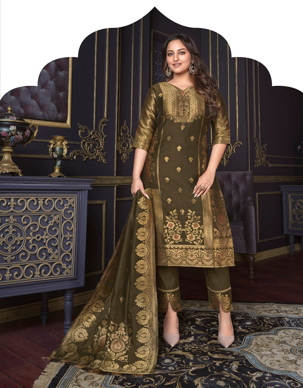 Lily And Lali Silk Kari 2 Exclusive Wear Kurti Pant With Dupatta Collection Anant Tex Exports Private Limited