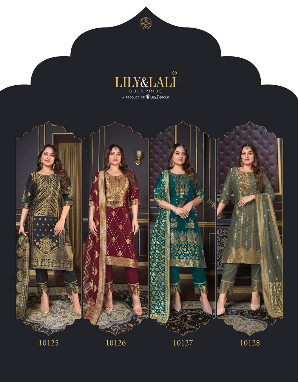 Lily And Lali Silk Kari 2 Exclusive Wear Kurti Pant With Dupatta Collection Anant Tex Exports Private Limited