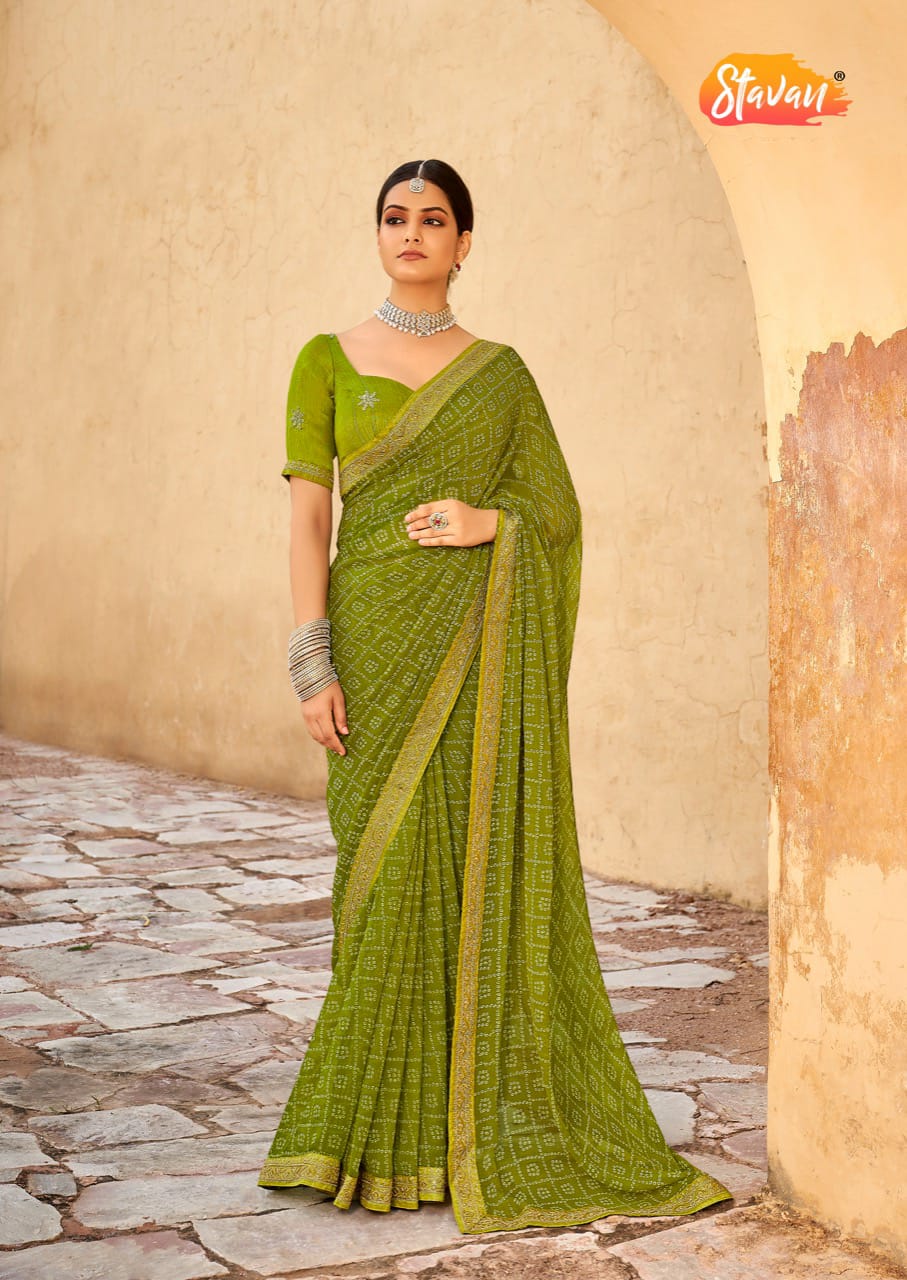 Stavan Vihana Georgette Saree Anant Tex Exports Private Limited