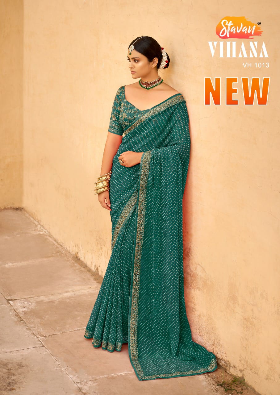 Stavan Vihana Georgette Saree Anant Tex Exports Private Limited
