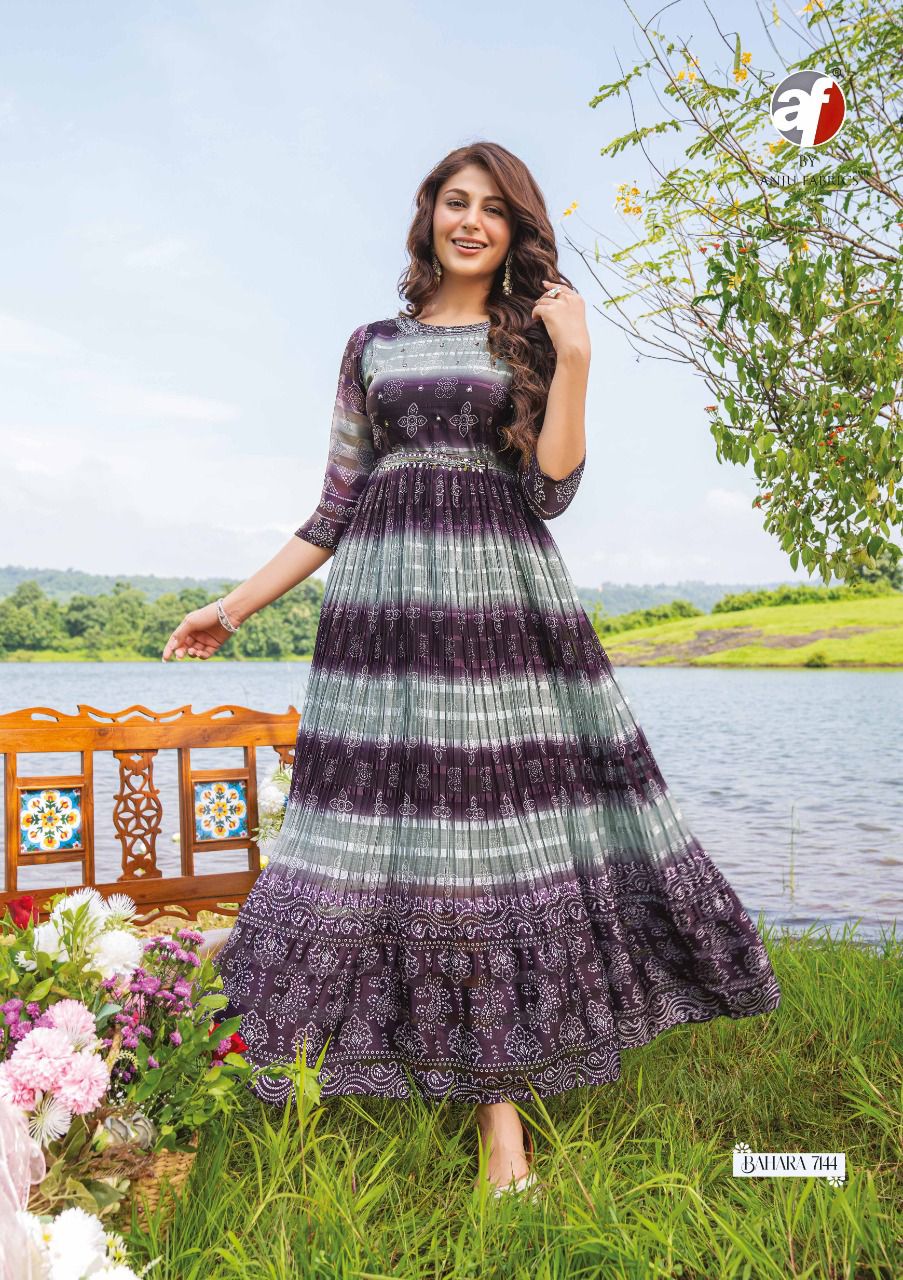 ᏴᎪᎻᎪᎡᎪ FLARED DESIGNER GOWN Anant Tex Exports Private Limited
