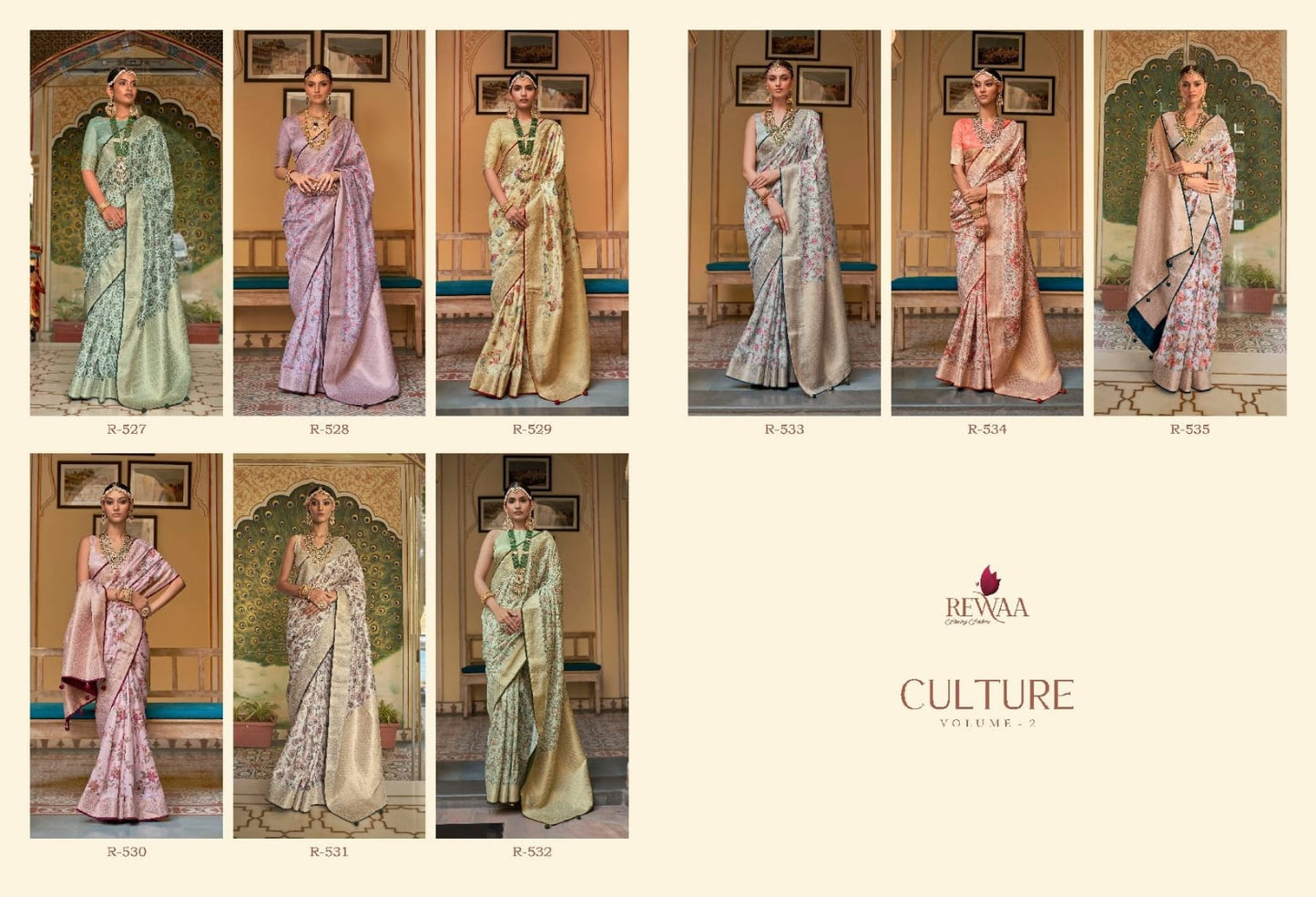 Rewa Culture Pure Silk with Floral Cultural Print Saree Anant Tex Exports Private Limited