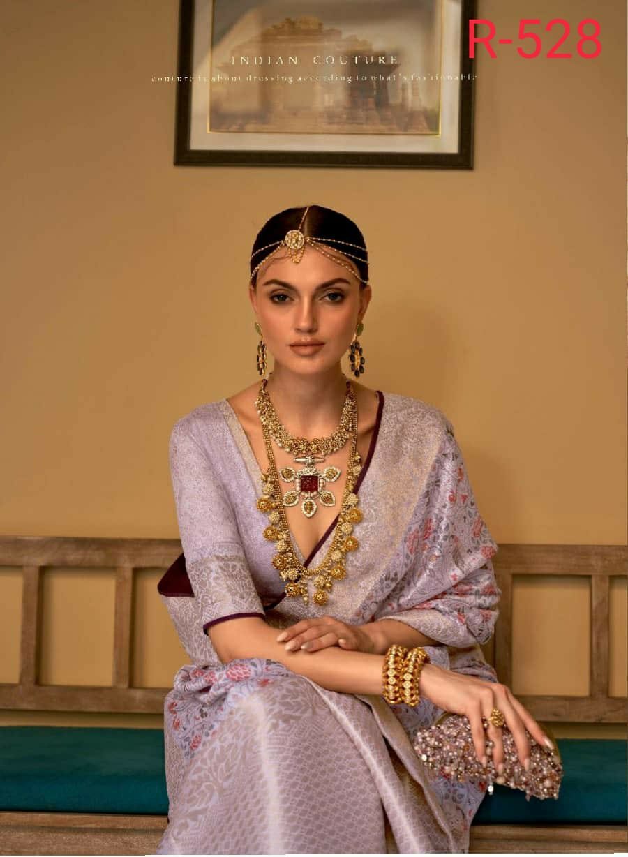 Rewa Culture Pure Silk with Floral Cultural Print Saree Anant Tex Exports Private Limited