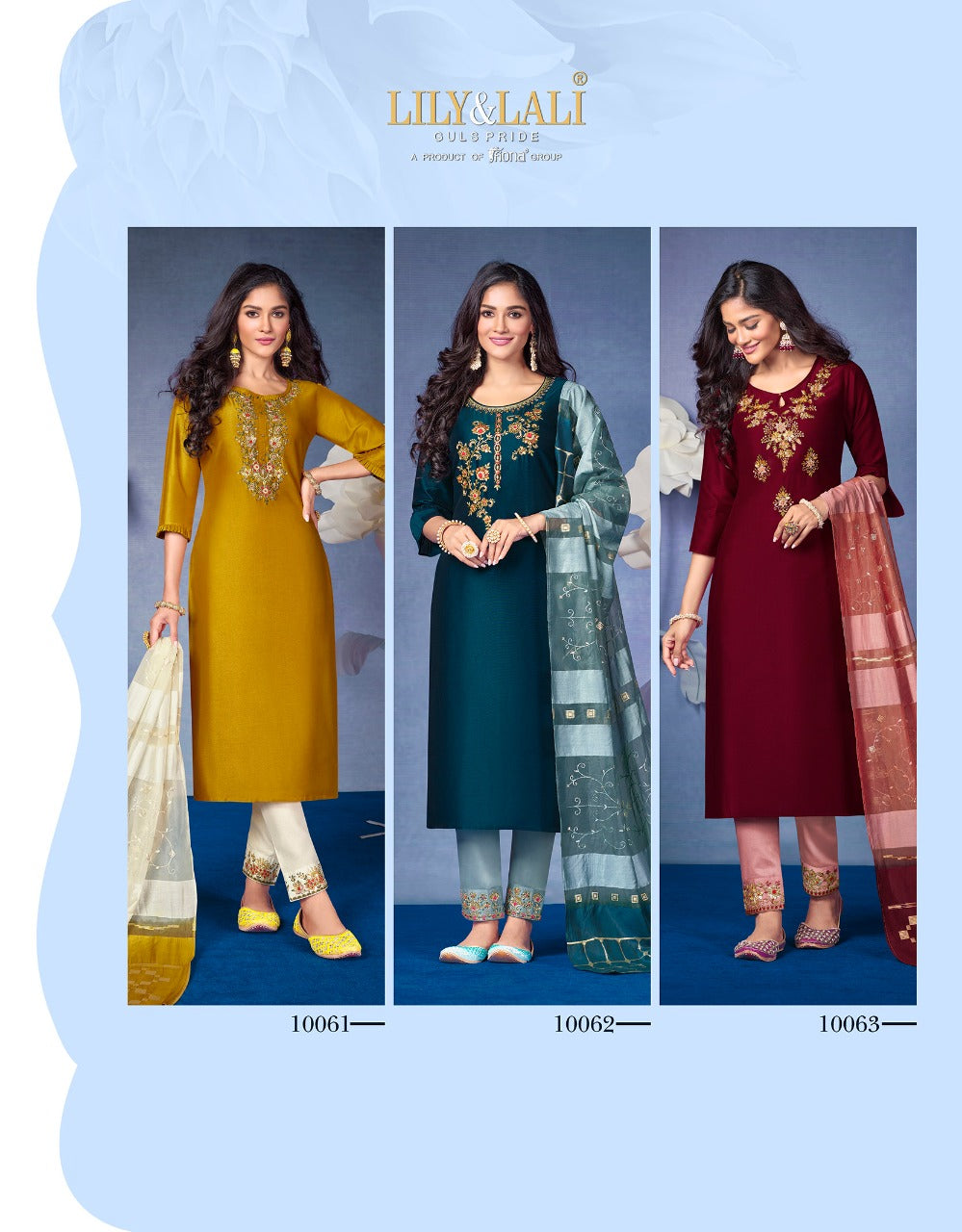 LILY AND LALI MAGNUM VOL 2 BEMBERG KURTI WITH BOTTOM AND DUPATTA Anant Tex Exports Private Limited
