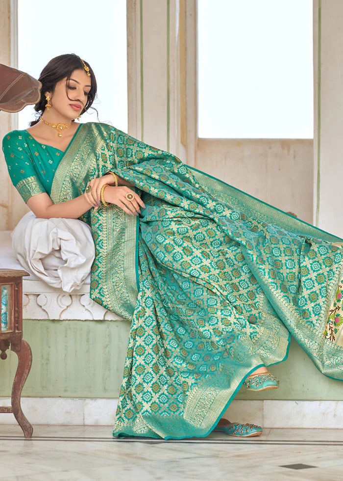 Bandhani With Paithani Pallu Pure Silk Handloom Saree Anant Tex Exports Private Limited