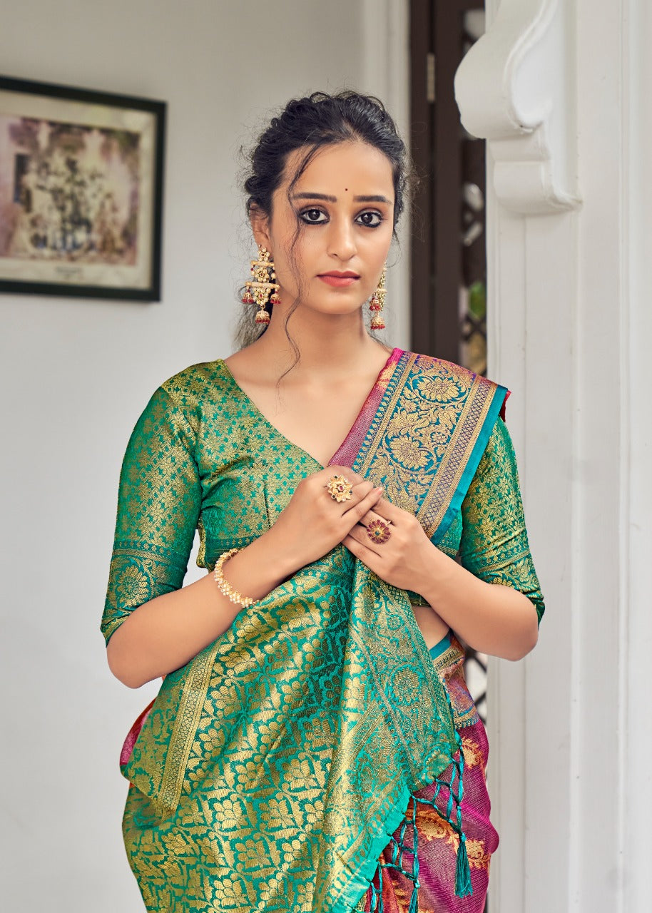 Aspen Soft Tissue Silk Saree Anant Tex Exports Private Limited