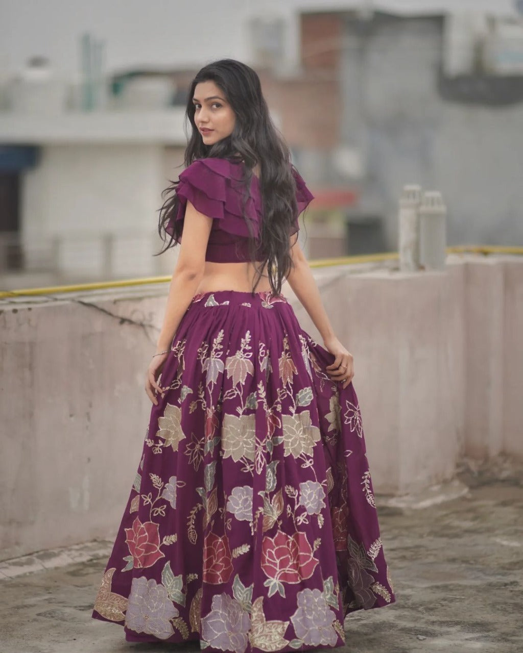 Fancy Top with lehenga Anant Tex Exports Private Limited