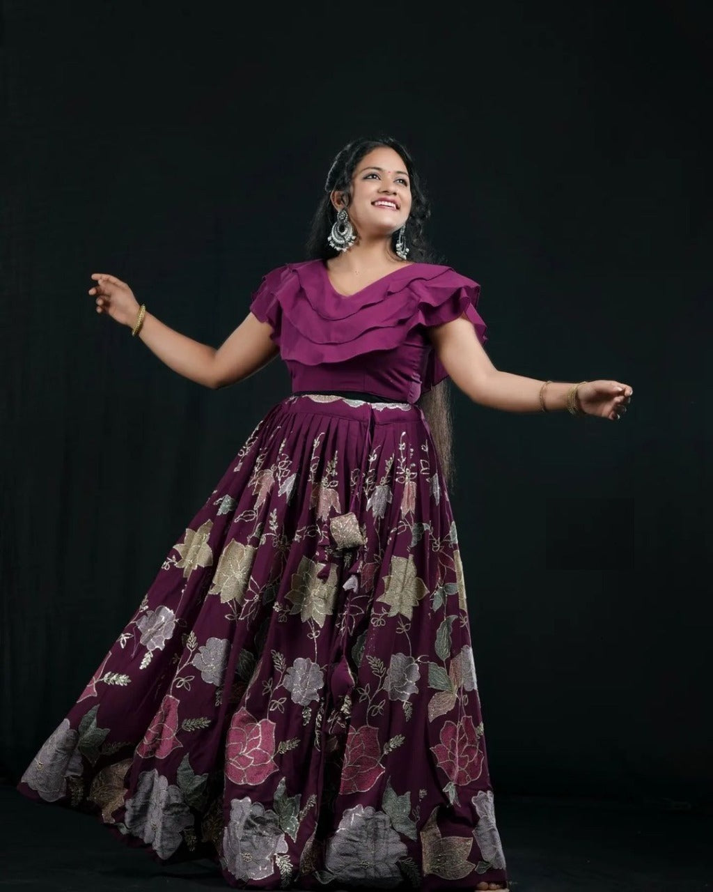 Fancy Top with lehenga Anant Tex Exports Private Limited