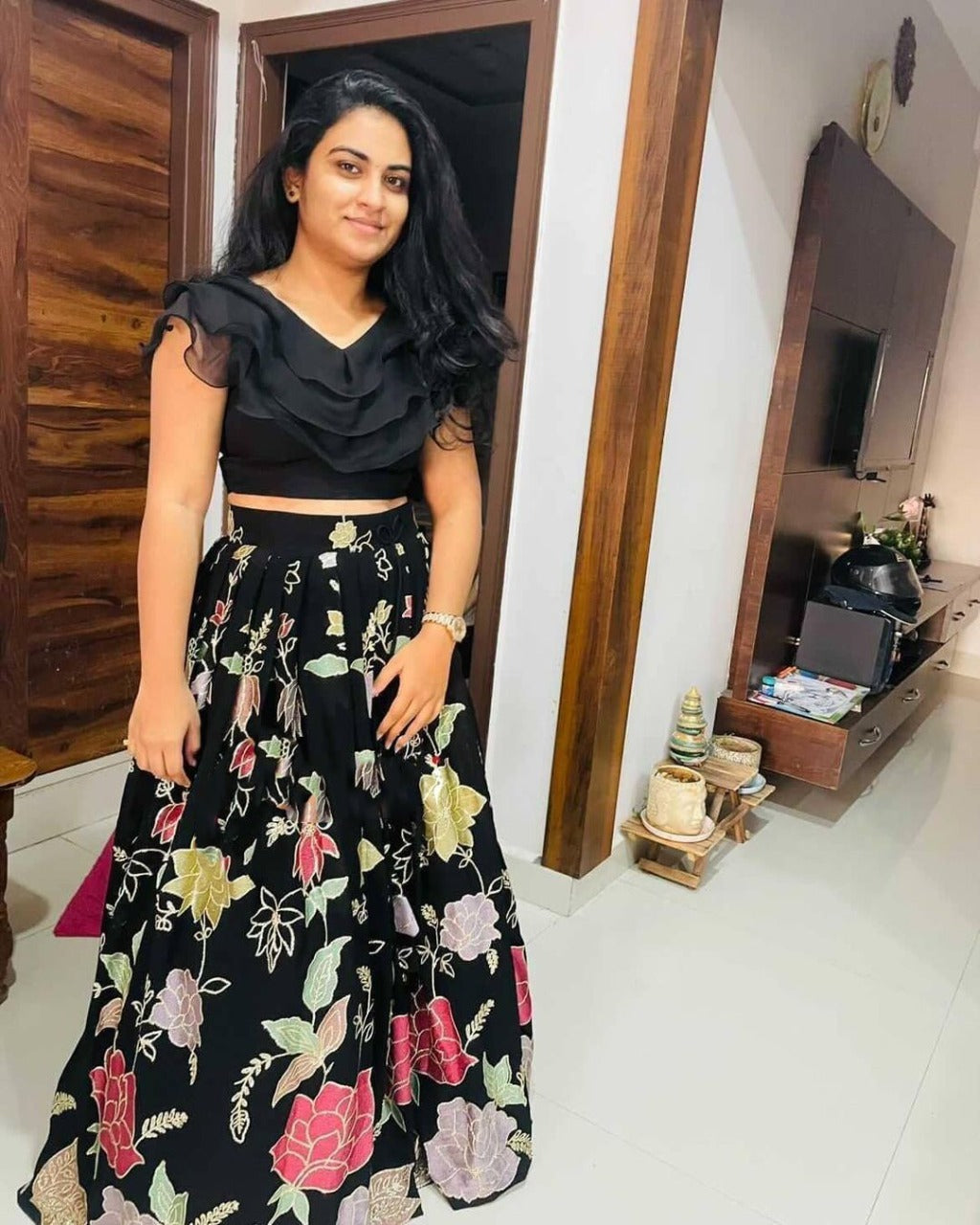 Fancy Top with lehenga Anant Tex Exports Private Limited