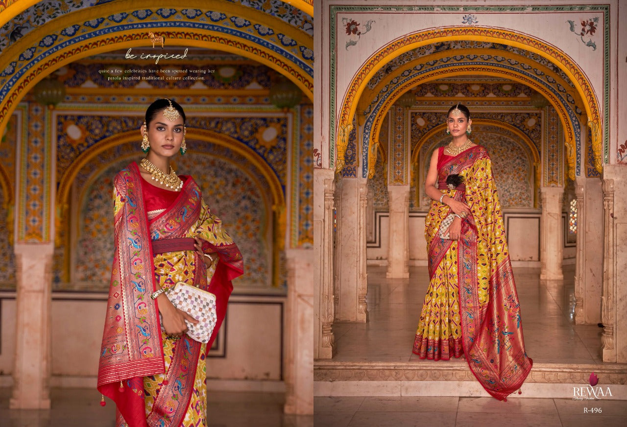 REWAA PATOLA PATHANI SMOOTH SILK WITH PATOLA PRINT SAREE Anant Tex Exports Private Limited