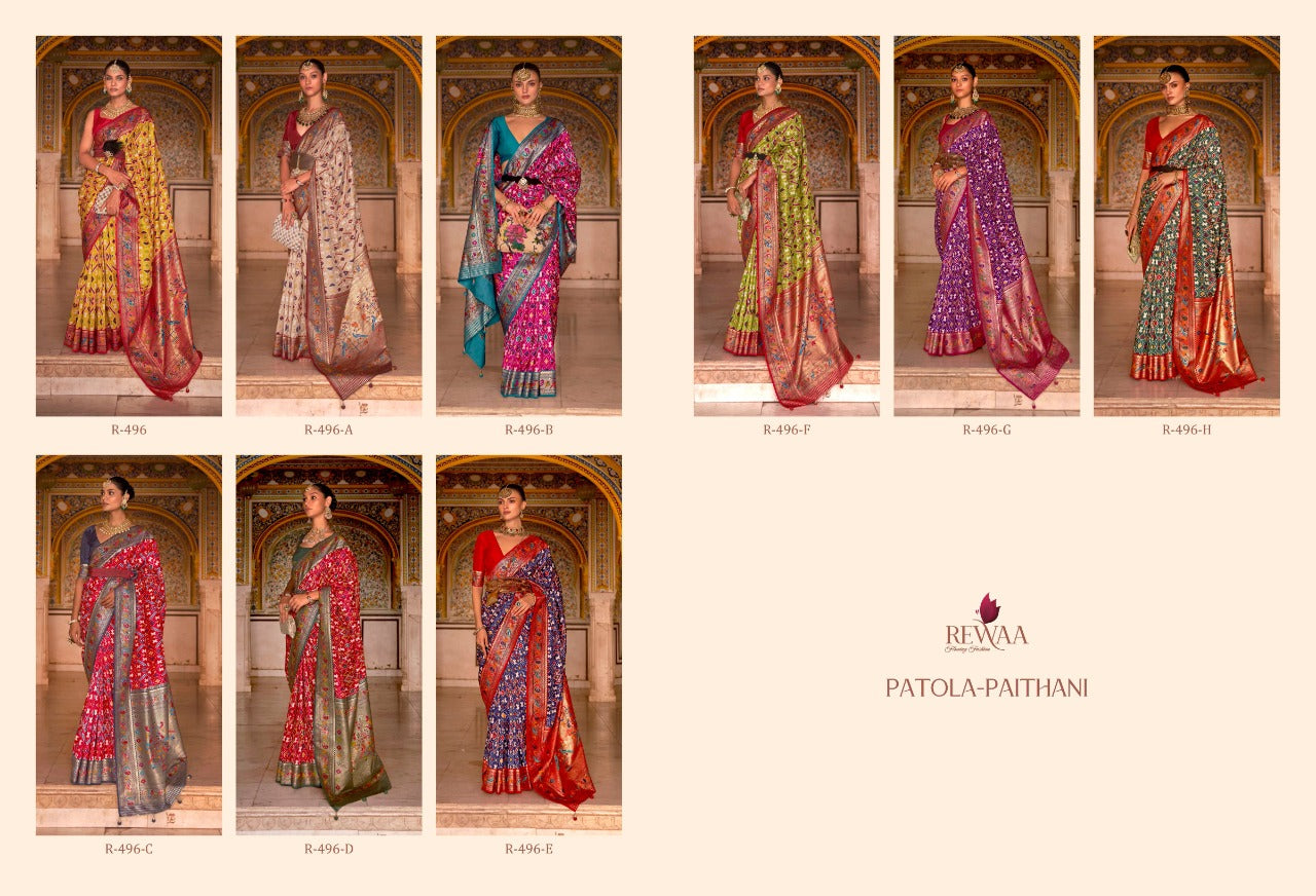 REWAA PATOLA PATHANI SMOOTH SILK WITH PATOLA PRINT SAREE Anant Tex Exports Private Limited
