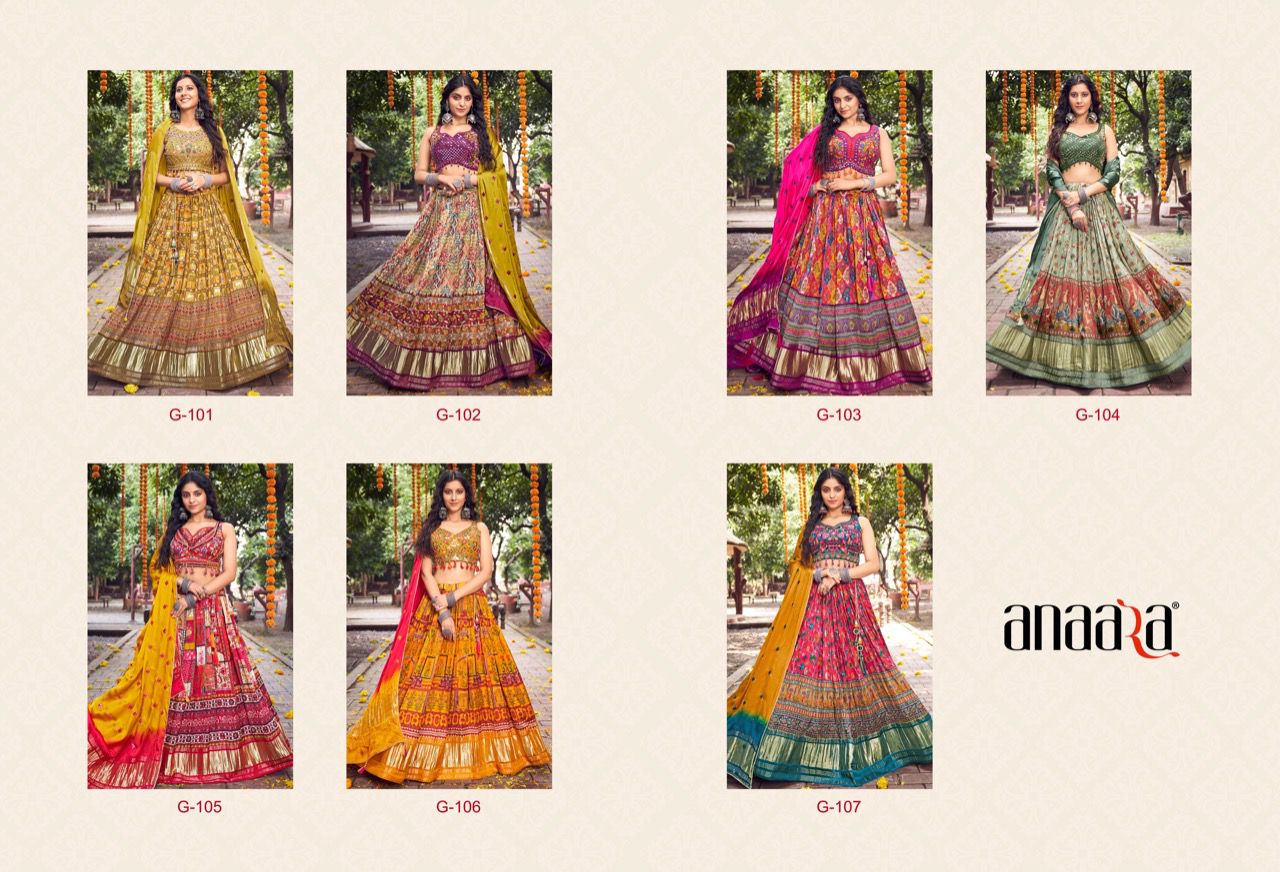 TATHASTU ANAARA G-101 SERIES PURE GAJI SILK LEHENGA Anant Tex Exports Private Limited