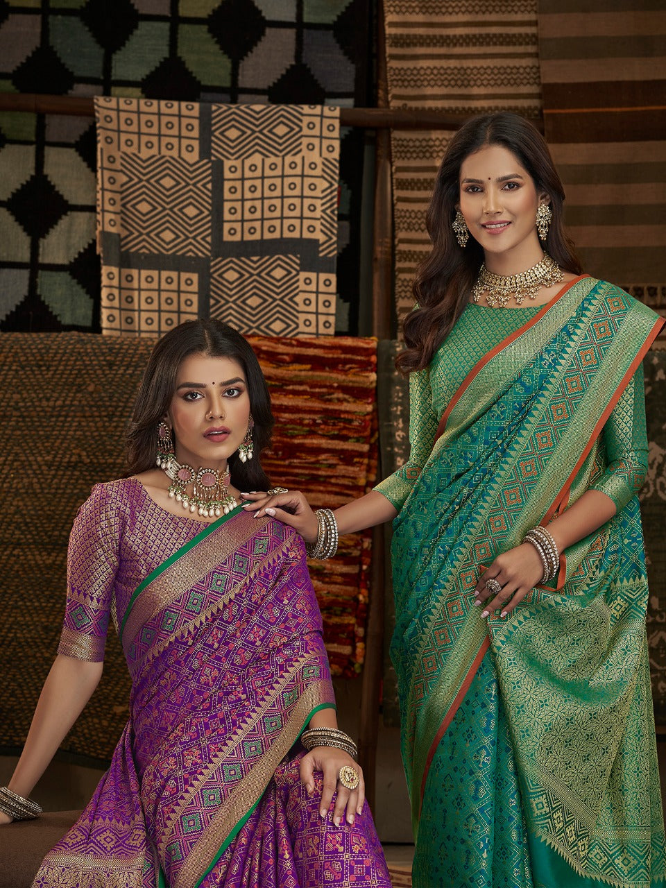 Aansh Silk Traditional Patola weaving Saree Anant Tex Exports Private Limited