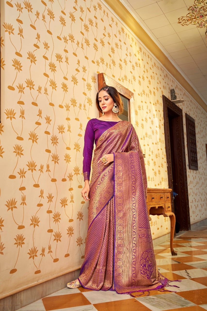 Amber dhara Soft Handloom Weaving silk Designer Saree Anant Tex Exports Private Limited