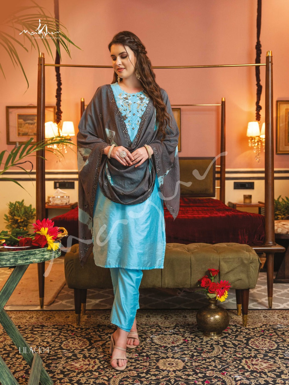Mayur Lilac Designer Readymade Party Wear Suit Anant Tex Exports Private Limited