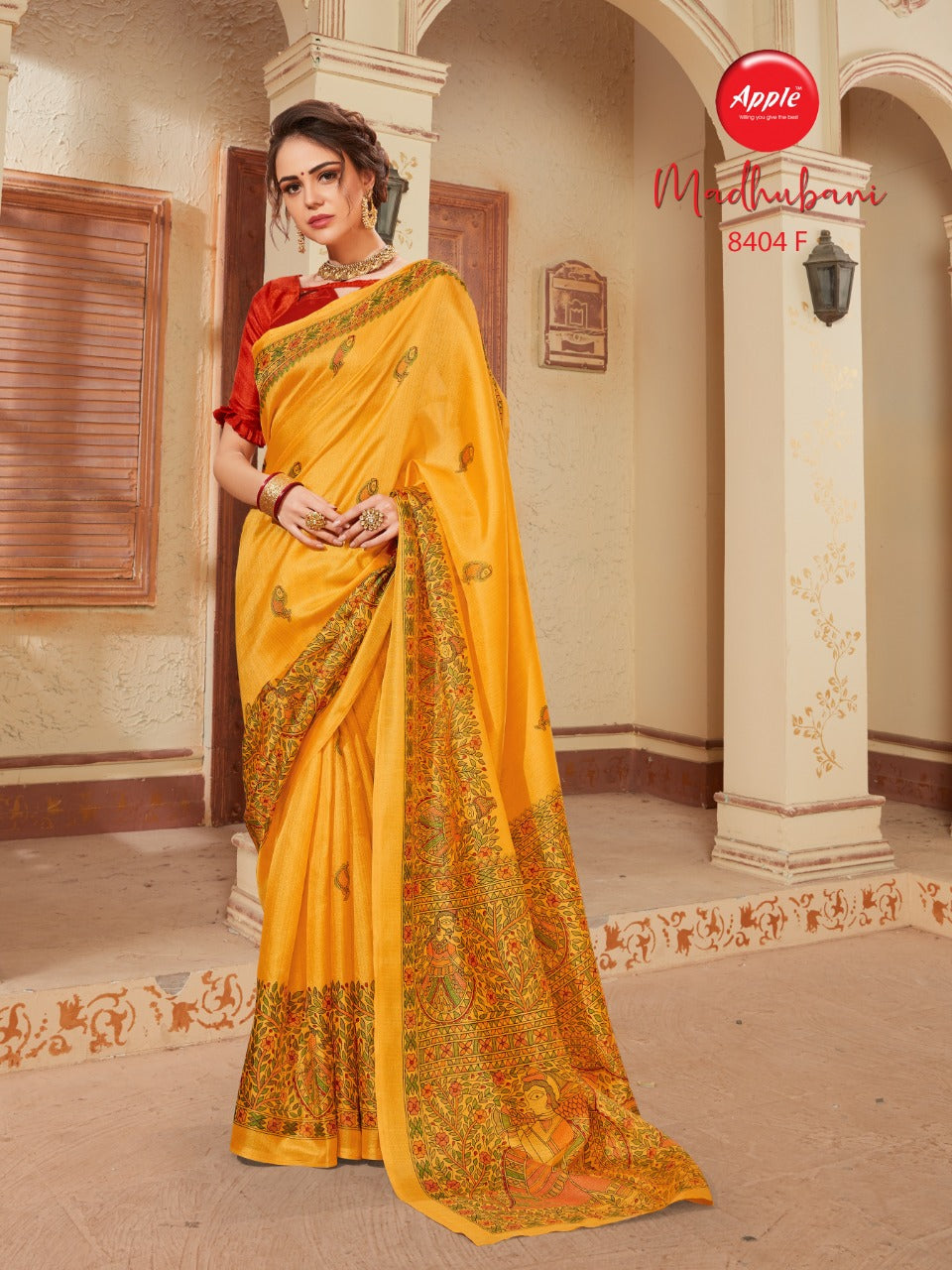 Madhubani Vol-4 Khadi Print Saree Anant Tex Exports Private Limited