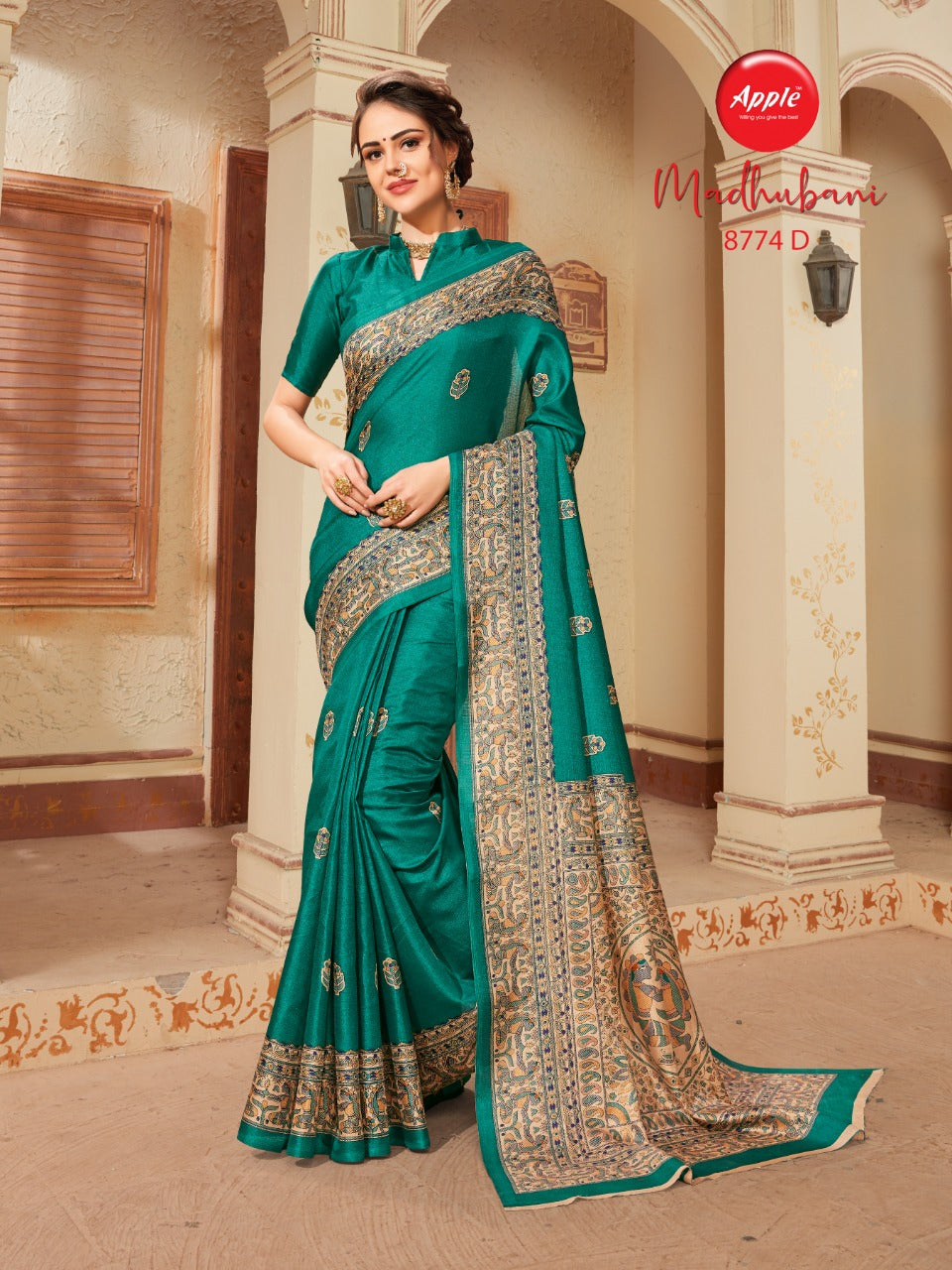 Madhubani Vol-4 Khadi Print Saree Anant Tex Exports Private Limited