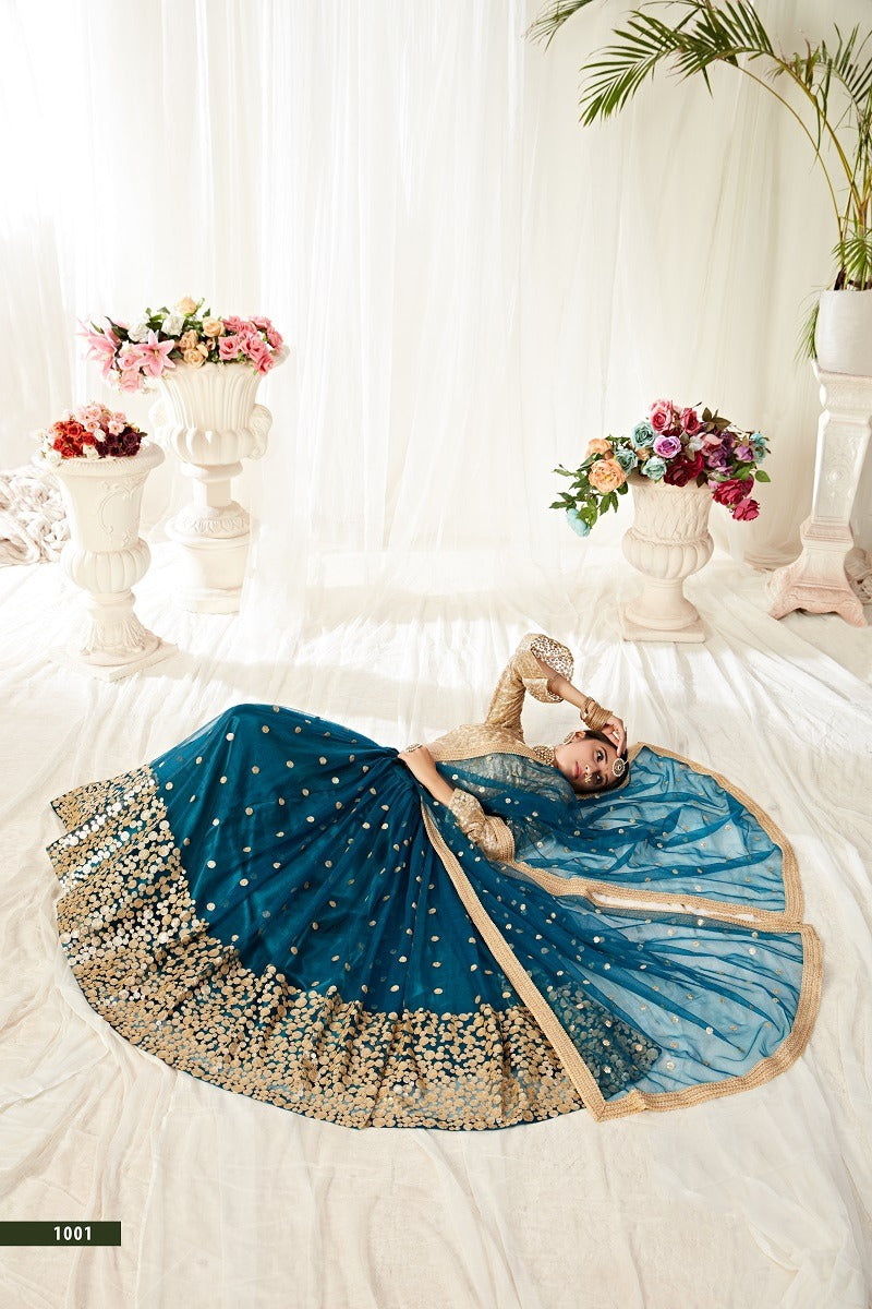 AGNILEKHA - 1001 DESIGNER PARTY WEAR HEAVY LEHENGA CHOLI Anant Tex Exports Private Limited