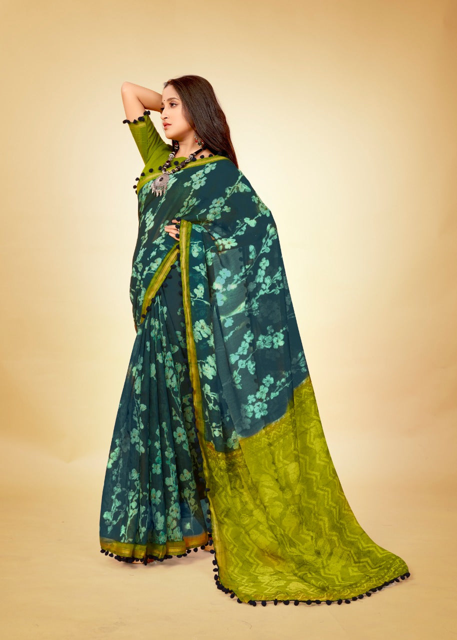 Soft cotton with Pum pum Saree Anant Tex Exports Private Limited