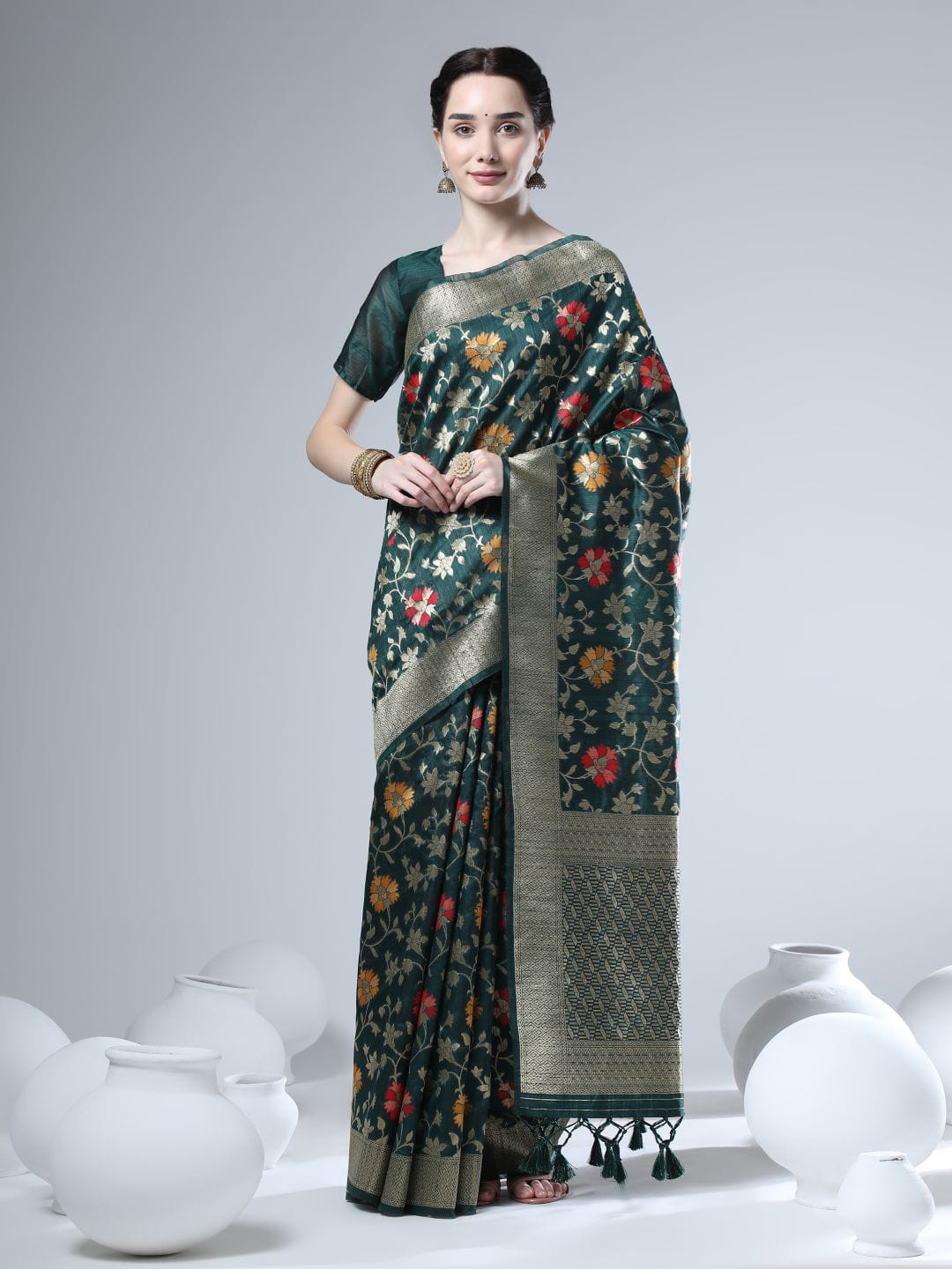 Tussar Silk Jamdani Weaving Saree Anant Tex Exports Private Limited