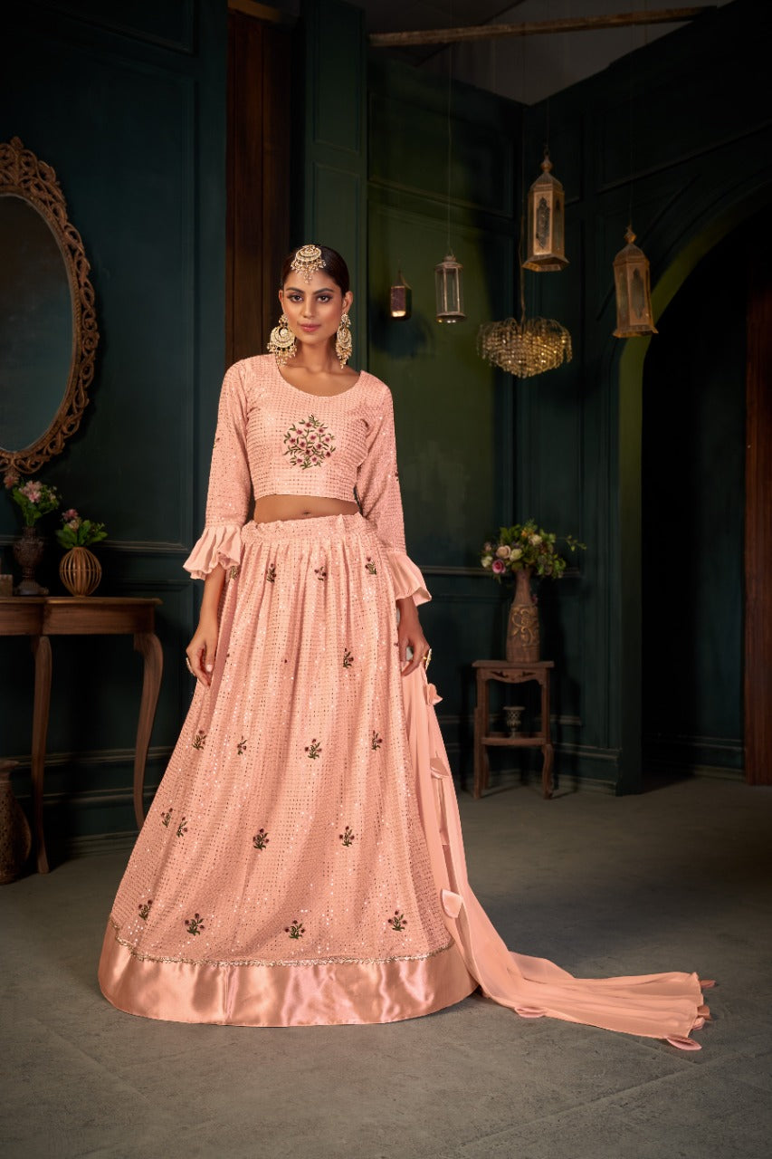 ZEEYA-NADIRA SERIES 6004-6006 PARTY WEAR LEHENGA Anant Tex Exports Private Limited