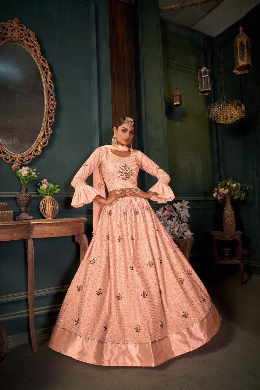 ZEEYA-NADIRA SERIES 6004-6006 PARTY WEAR LEHENGA Anant Tex Exports Private Limited