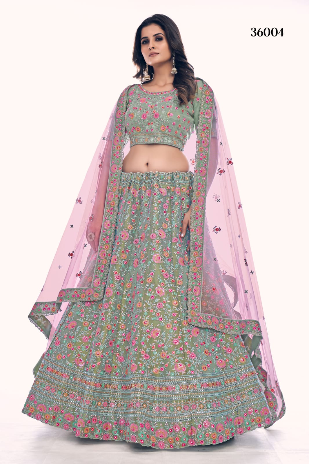 POSHAK VOL 4 DESIGNER LEHENGA D.NO 36004 Anant Tex Exports Private Limited