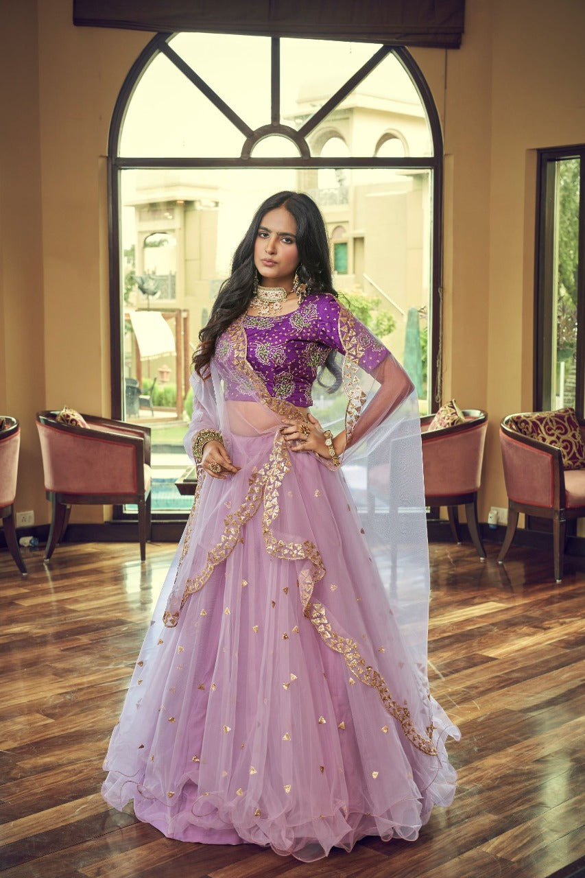Aahvan Rajwada Heavy Net Designer Lehenga Choli Anant Tex Exports Private Limited