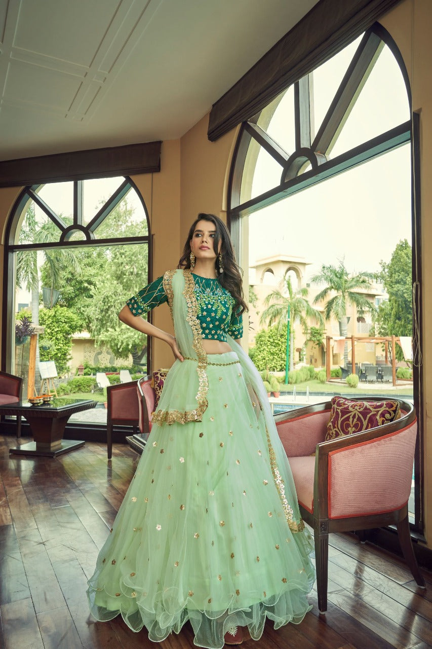 Aahvan Rajwada Heavy Net Designer Lehenga Choli Anant Tex Exports Private Limited