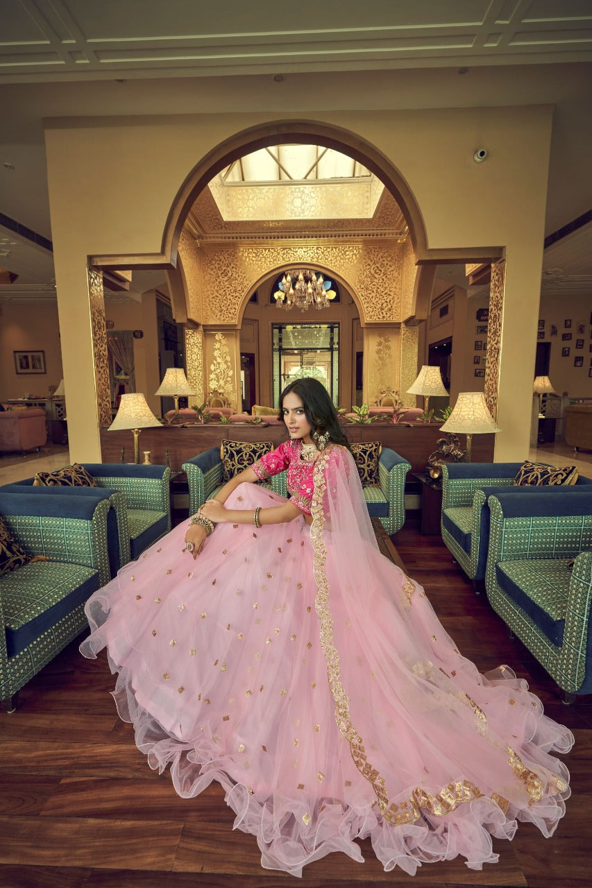 Aahvan Rajwada Heavy Net Designer Lehenga Choli Anant Tex Exports Private Limited