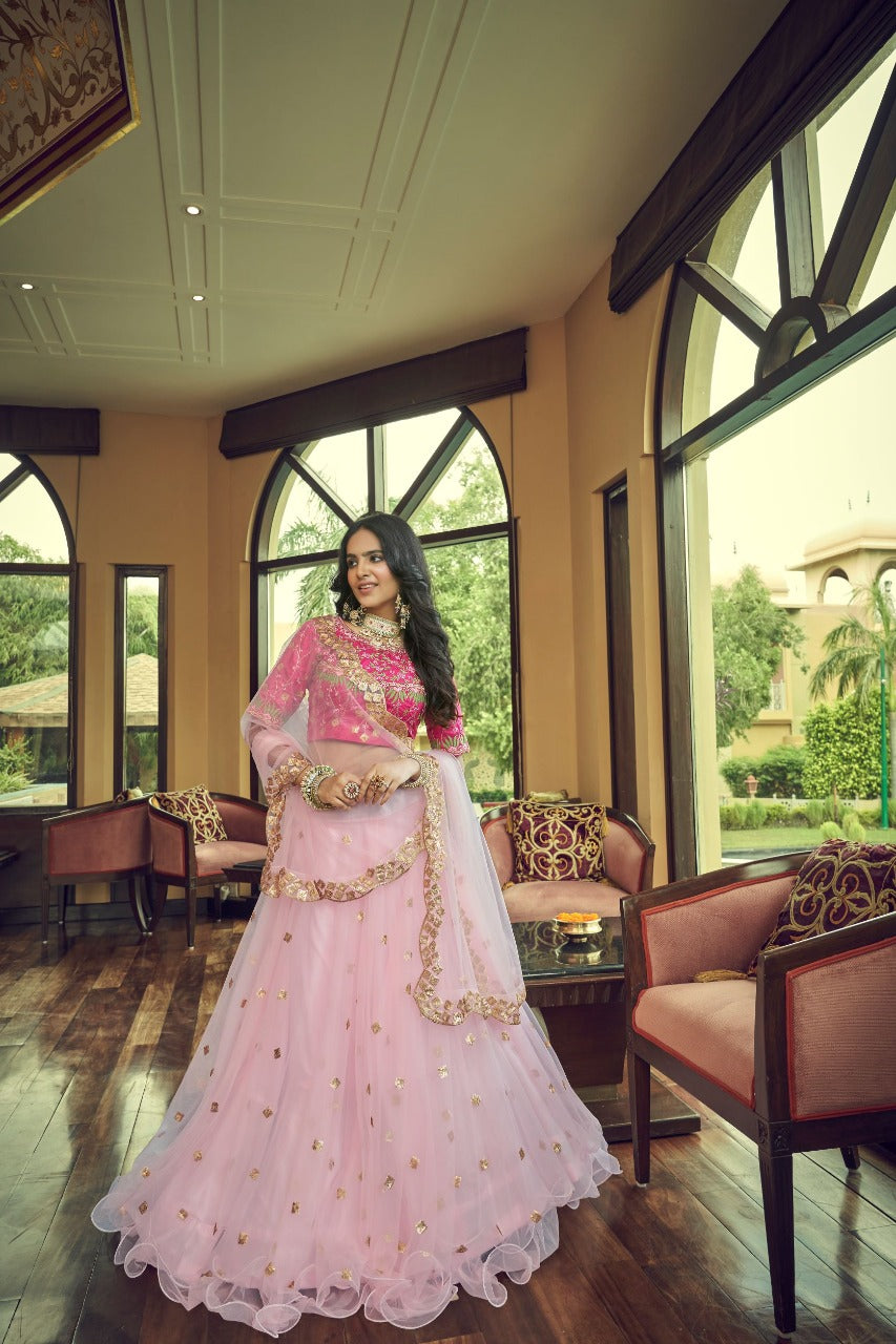 Aahvan Rajwada Heavy Net Designer Lehenga Choli Anant Tex Exports Private Limited