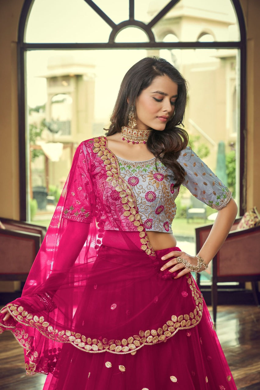 Aahvan Rajwada Heavy Net Designer Lehenga Choli Anant Tex Exports Private Limited