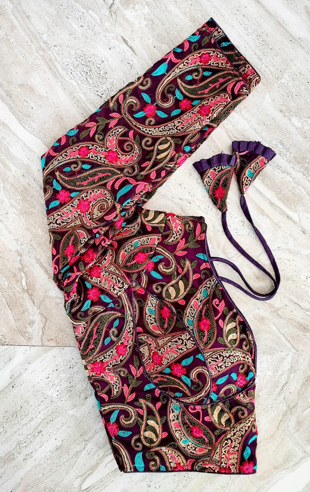 Tanya Kashmiri Work Full Sleeves Blouse Anant Tex Exports Private Limited