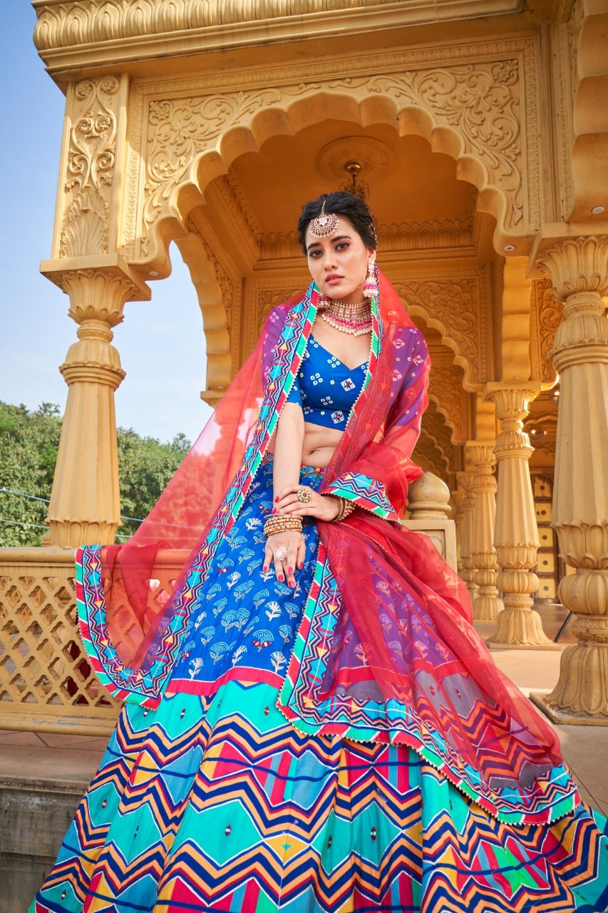 PARTHEE DESIGNER VAISHALI SILK PRINTED LEHENGA CHOLI Anant Tex Exports Private Limited