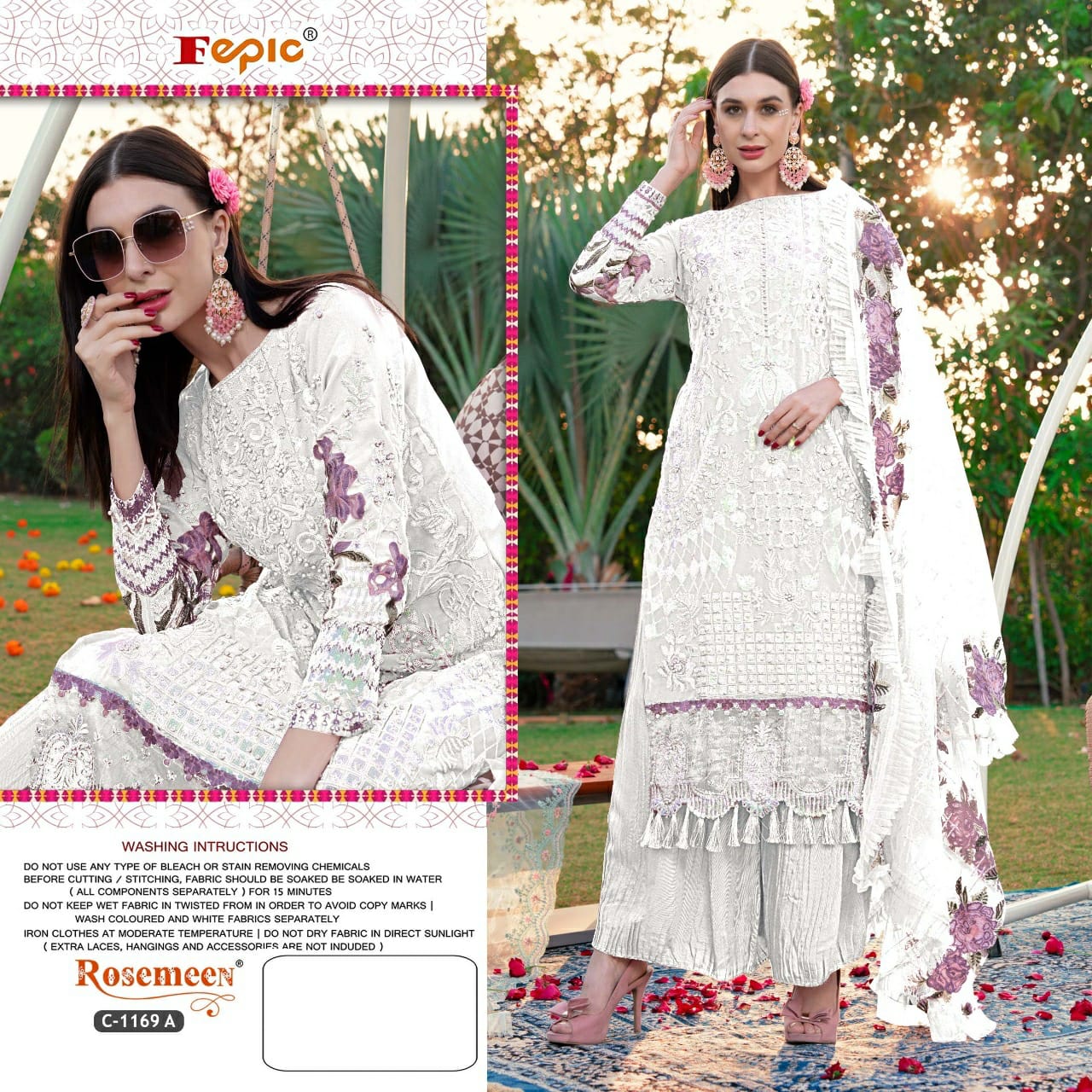 FEPIC ROSEMEEN D.NO C-1169 DESIGNER SUIT Anant Tex Exports Private Limited