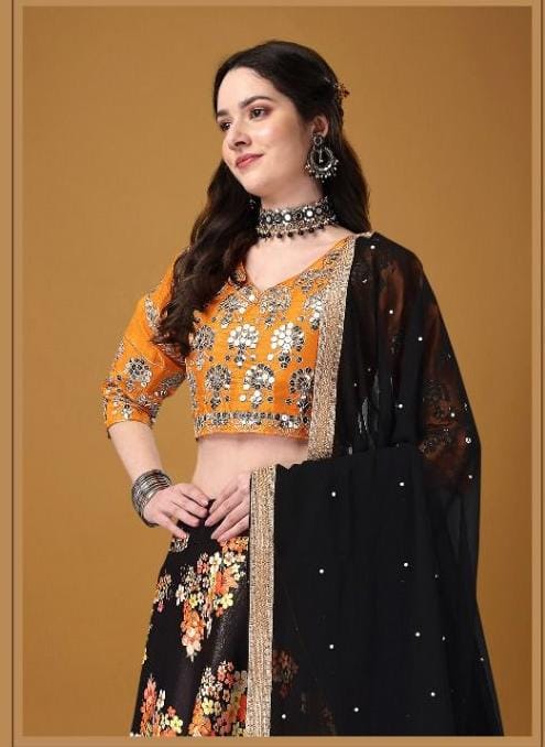 BIVA-MONALISAA VOL-1 11001 TO 11007 SERIES LEHENGA Anant Tex Exports Private Limited