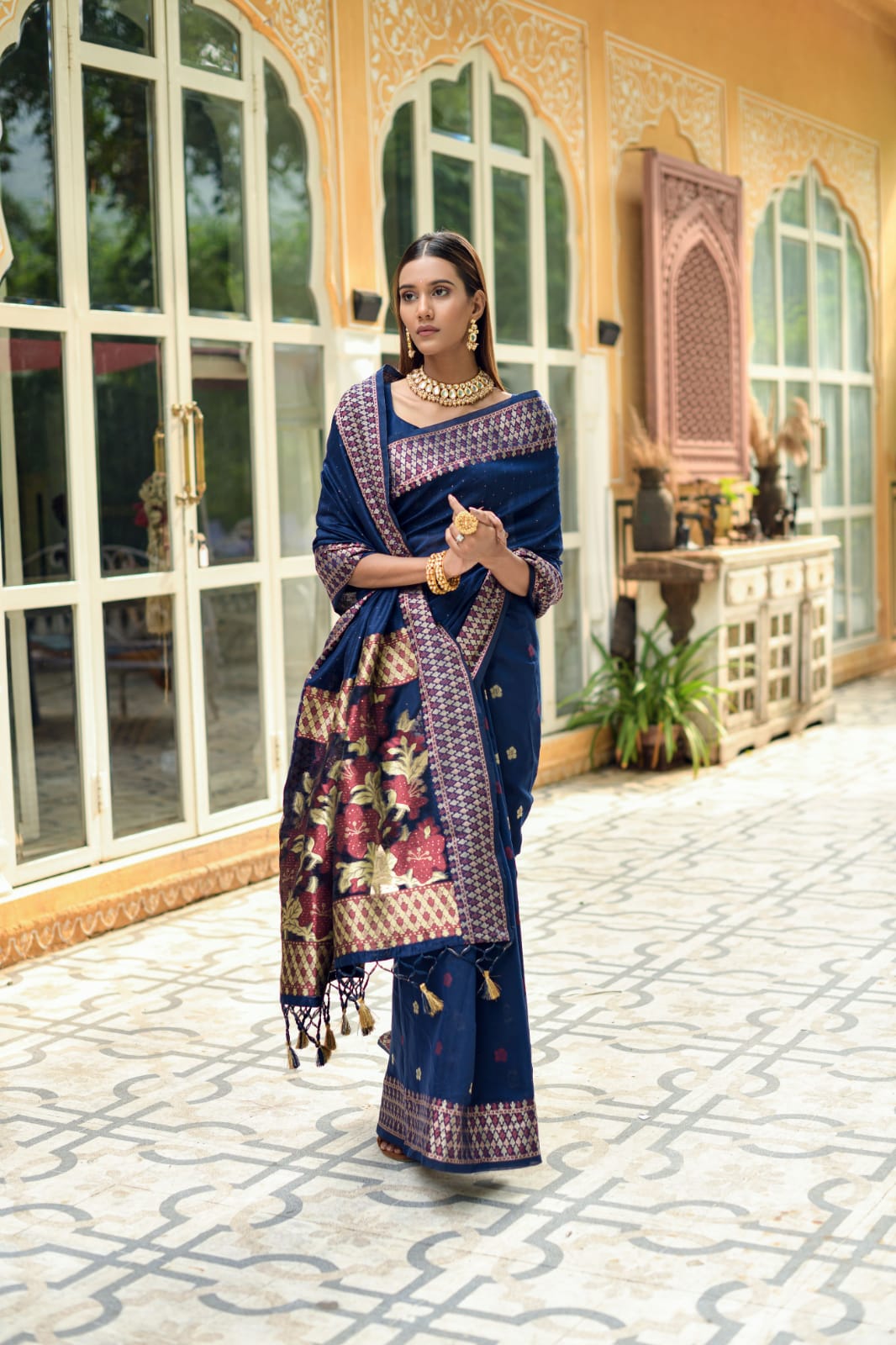 Premium Linen Silk Saree Anant Tex Exports Private Limited