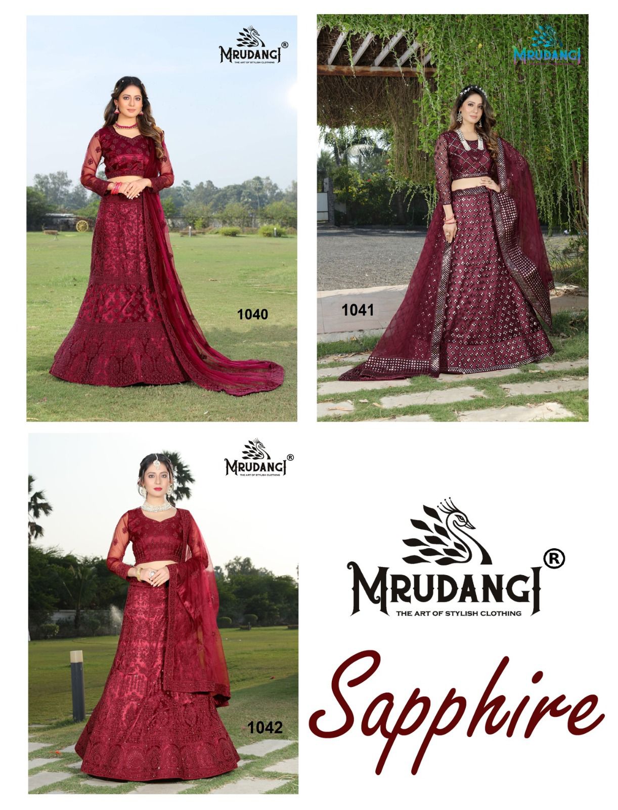 MRUDANGI SAPPHIRE 1040 SERIES DESIGNER LEHENGA Anant Tex Exports Private Limited