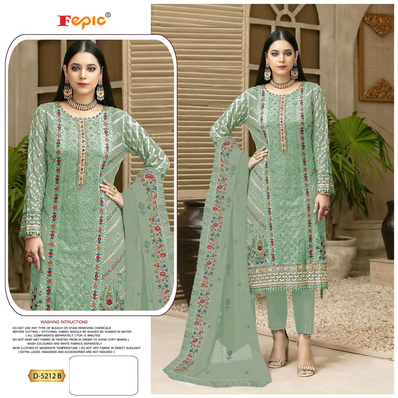 FEPIC ROSEMEEN D.NO. D-5212 DESIGNER SUIT Anant Tex Exports Private Limited