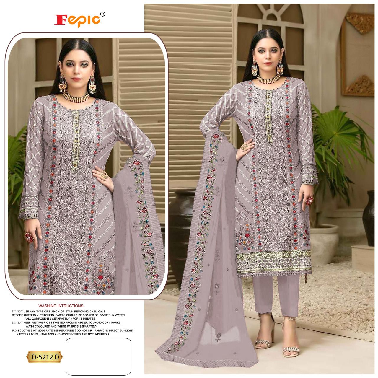 FEPIC ROSEMEEN D.NO. D-5212 DESIGNER SUIT Anant Tex Exports Private Limited