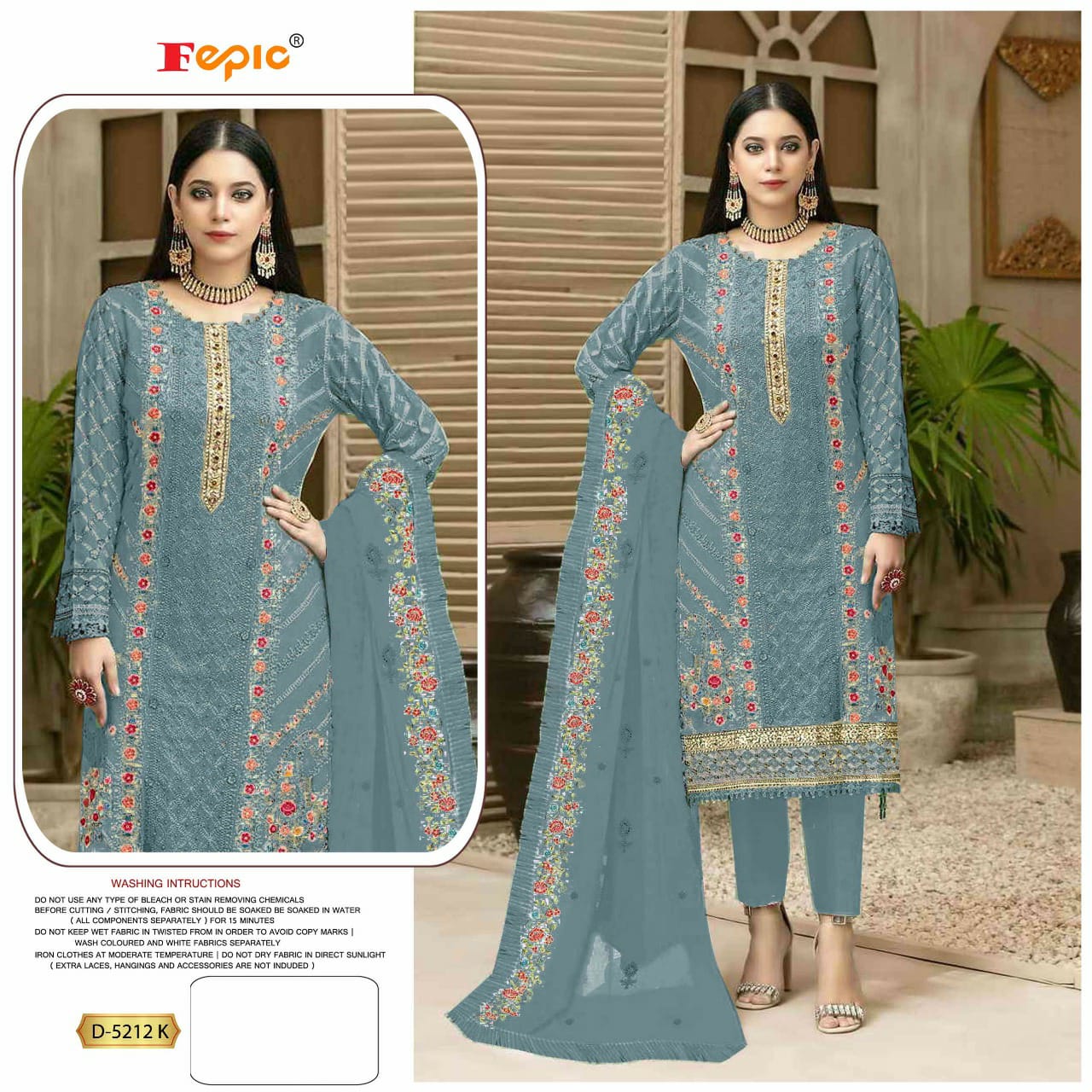 FEPIC ROSEMEEN D.NO. D-5212 DESIGNER SUIT Anant Tex Exports Private Limited