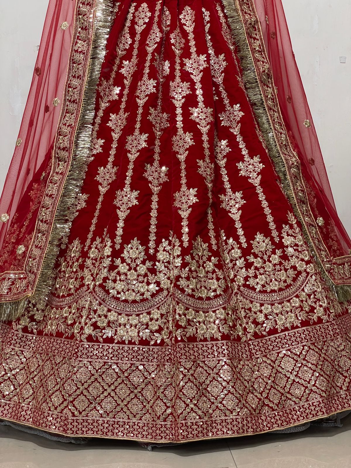 DESIGNER BOUTIQUE VELVET LEHENGA D.NO KB -1059 Anant Tex Exports Private Limited