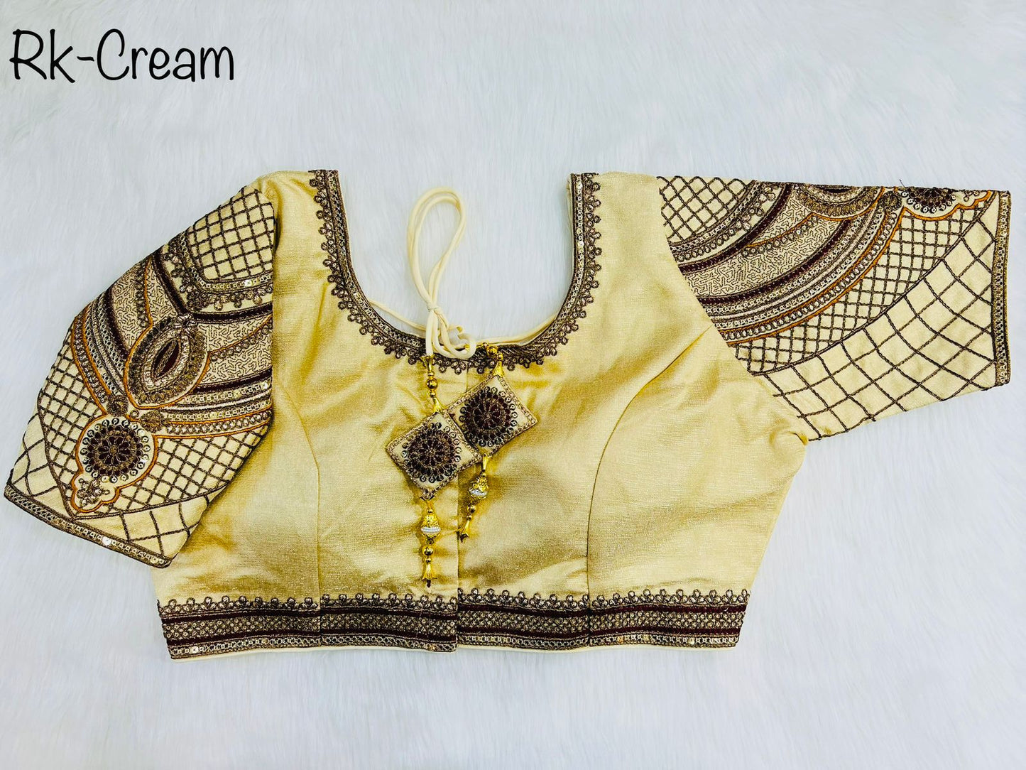Heavy Sleeves Copper Blouse Anant Tex Exports Private Limited
