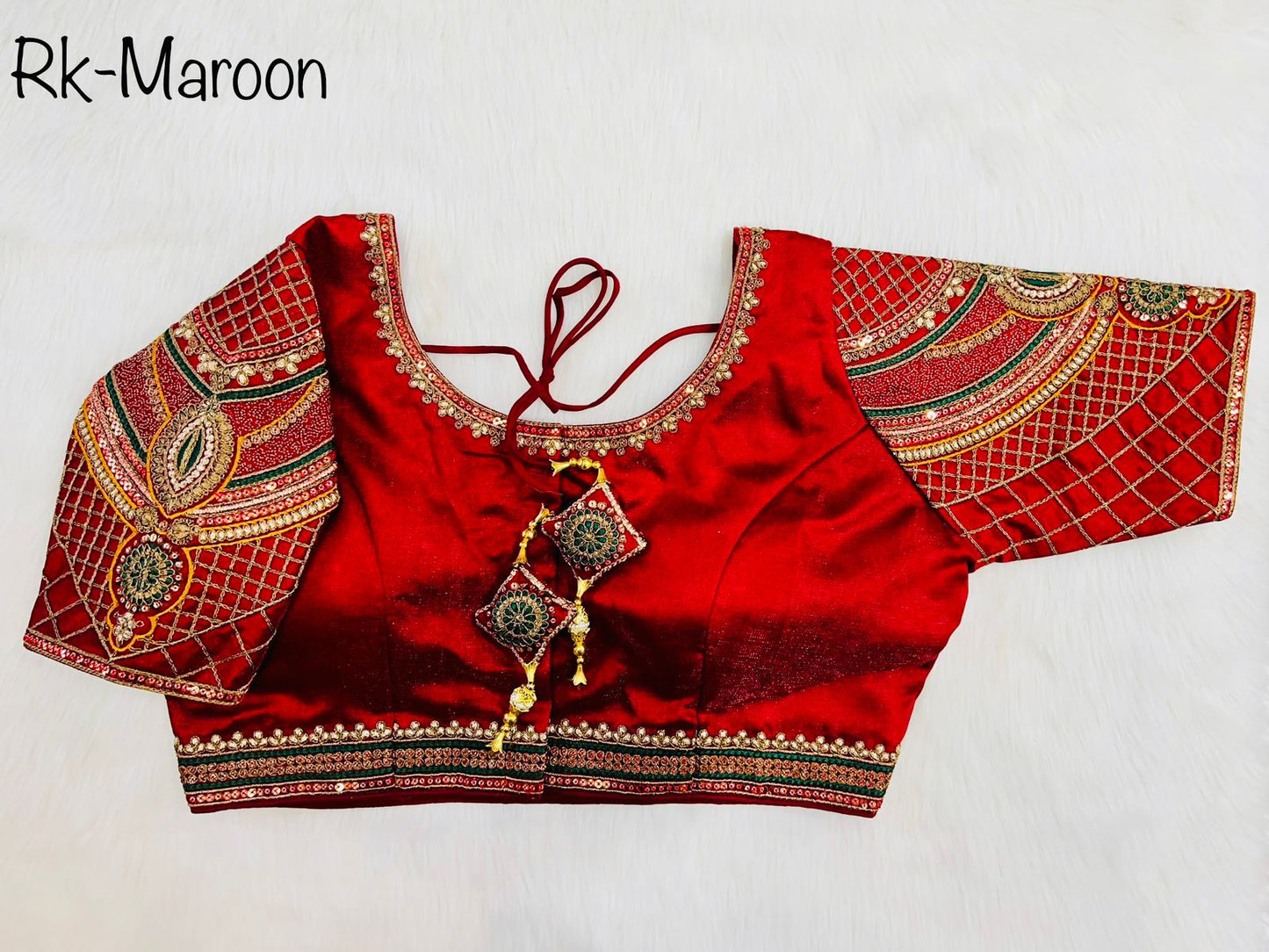 Heavy Sleeves Copper Blouse Anant Tex Exports Private Limited