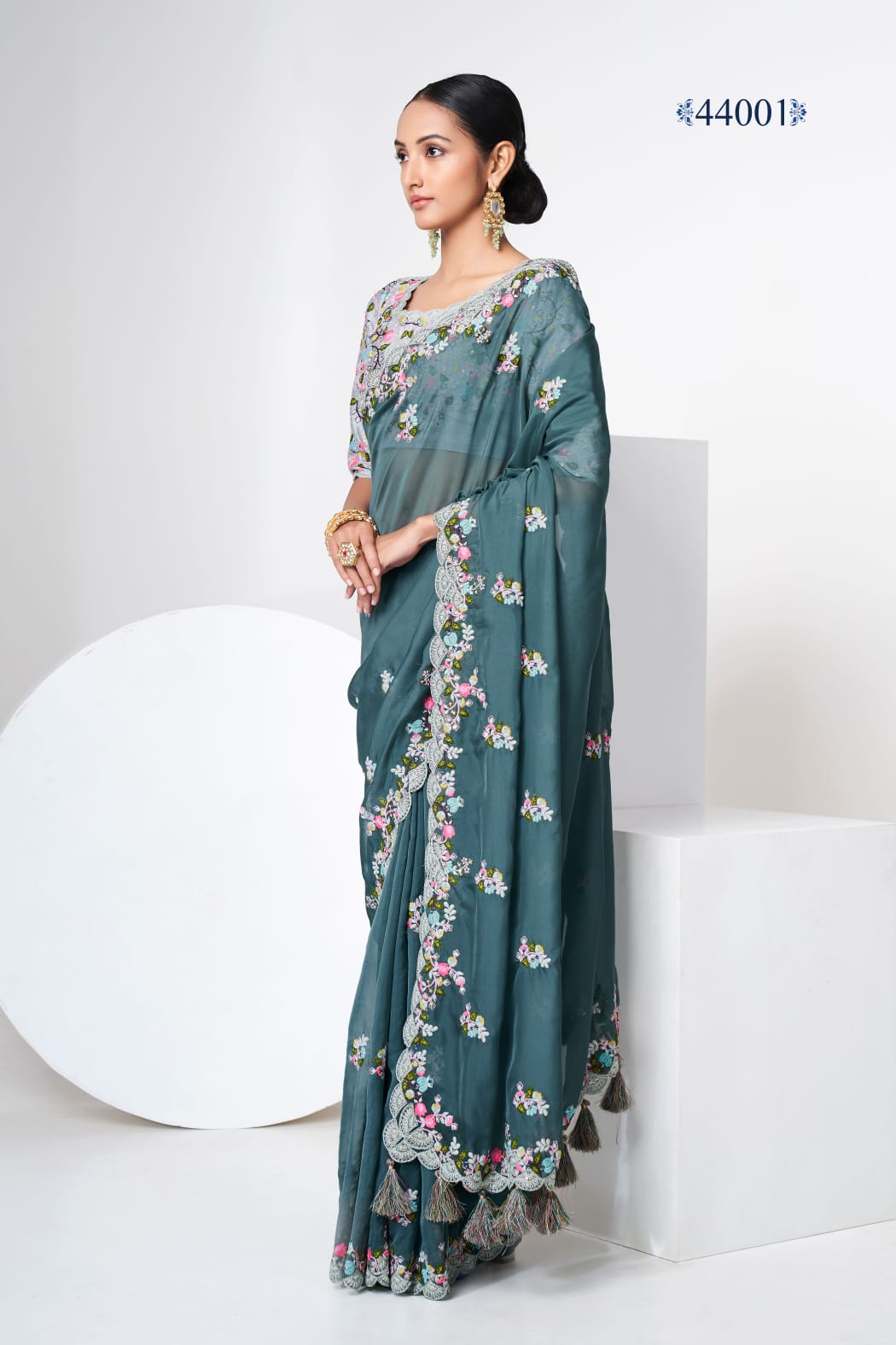 Party Wear Designer Saree D.no 44001 Anant Tex Exports Private Limited