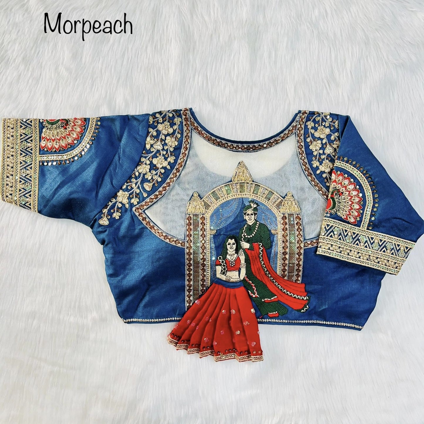 Divya Heavy Embroidery Bridal Work Blouse